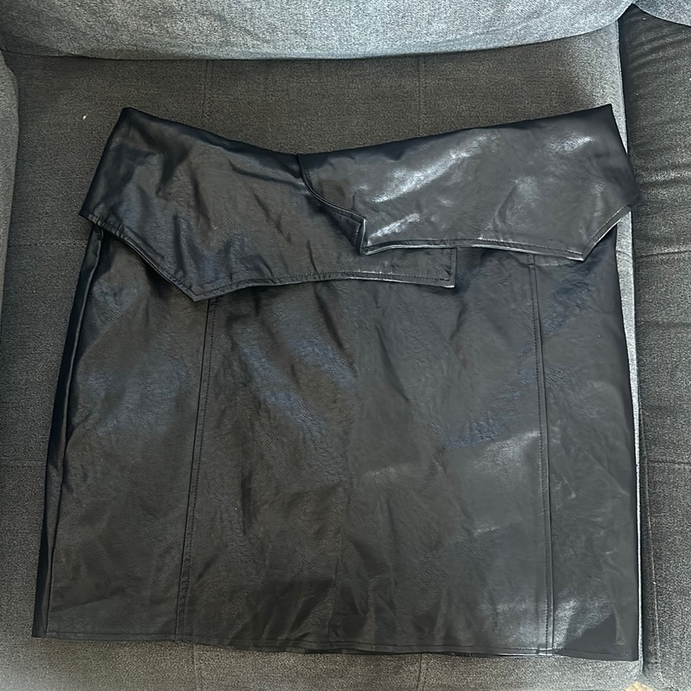 Black Leather Skirt